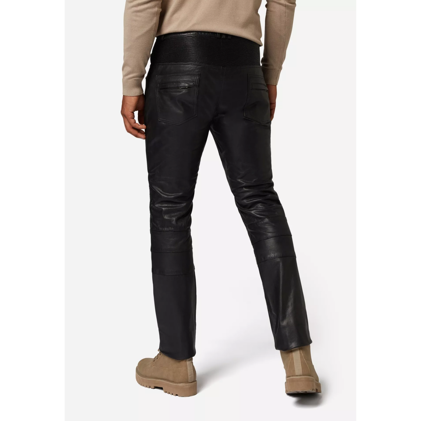 Pantalones de cuero para hombre Franklin: todoterreno para una apariencia llamativa Bike Racers Pantalones de piel de oveja auténtica Regalo para moteros Regalo para hombres Regalo para corredores Pantalones de cuero de carreras Regalo personalizado