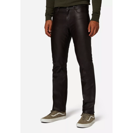 Herren-Lederhose Cow Waxy – Ihre neue Lieblingshose. Biker-Hose. Echtes schwarzes Leder. Schaffell-Lederhose. Vollständig handgefertigte Hose. Geschenk für Männer. Geschenk für Ihn. Radrennhose. Radrennfahrer-Hose. Motorradbekleidung. Motorradhose