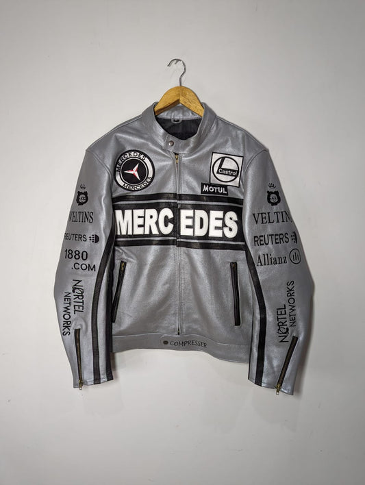 Mercedes Bike Racing Leather Jacket The Ultimate Men's Gift Vintage Jacket