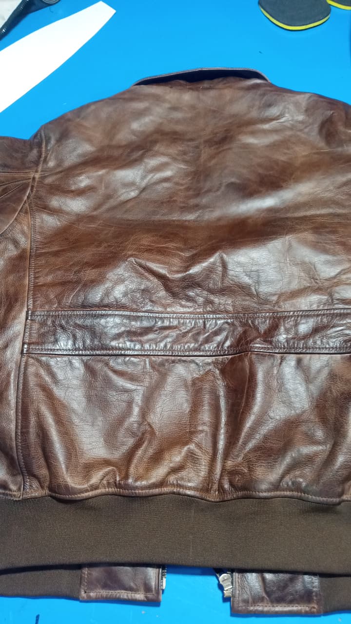 Pilot Brown Leather Bomber Jacket