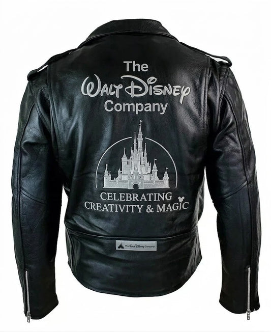 Official Disney Heritage Collection: Genuine Leather Biker Jacket GIFT FOR MENS