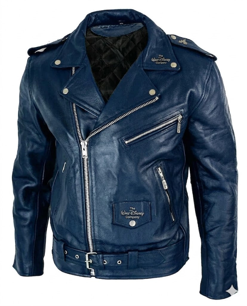 Official Disney Heritage Collection: Genuine Leather Biker Jacket GIFT FOR MENS