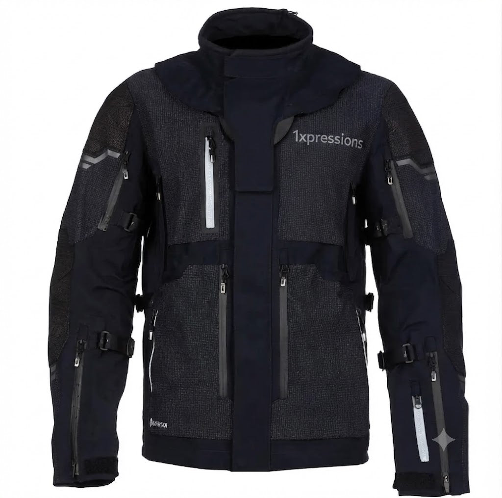 1XPRESSIONS Premium All-Weather Adventure Touring Motorcycle Jacket