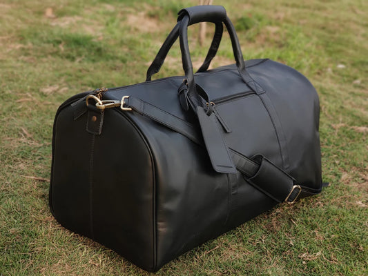 Leather duffel weekender bag men PERSONALIZED duffle bag full grain leather overnight weekend bag travel gifts for him gym boyfriend holdall