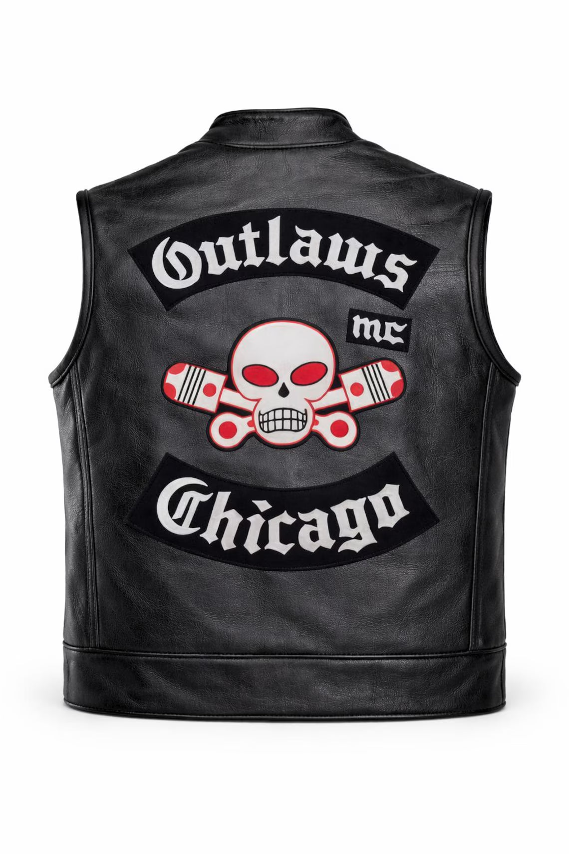 Outlaws Mototcycle Club Vest | Unisex Outlaw MC Chicago Biker Vest | Customization Available