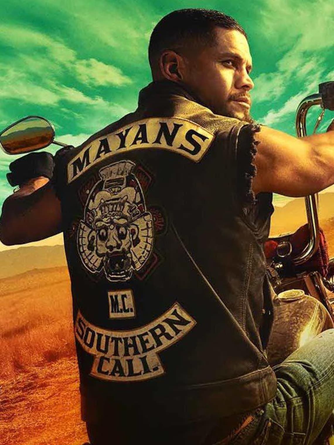 Mayans M.C Leather Vest – Southern Cali Biker Club Style Waistcoat with Back Patch Men’s Motorcycle Outlaw Gear Rider Club Apparel