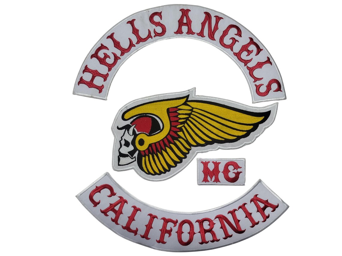 Hells Angels MC Biker Patch Set – Winged Skull Back Patch