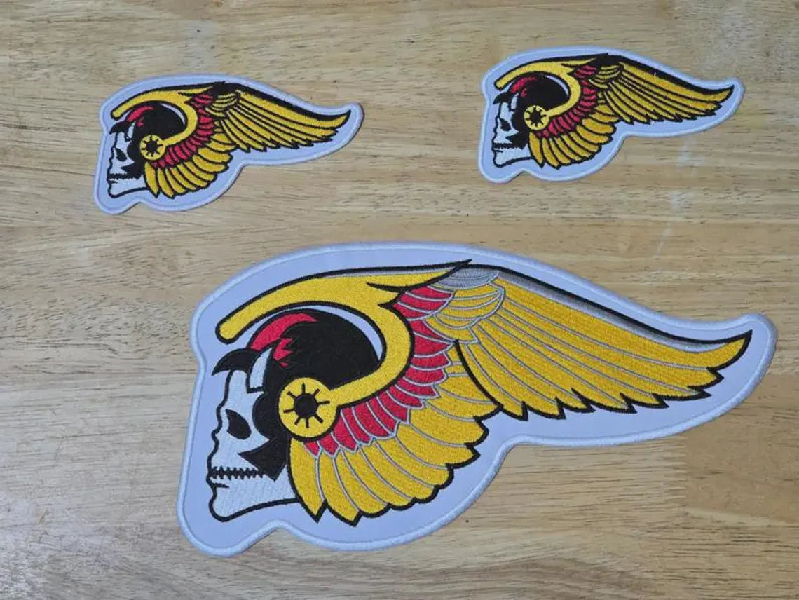 Hells Angels MC Nomads Full Embroidery Patch Set (Iron On)