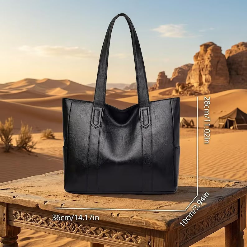 Large Leather Tote Bag Women | Work Bag for Women | Gifte-For-Her | Travels Bag | Large Capacity Shoulder Ba