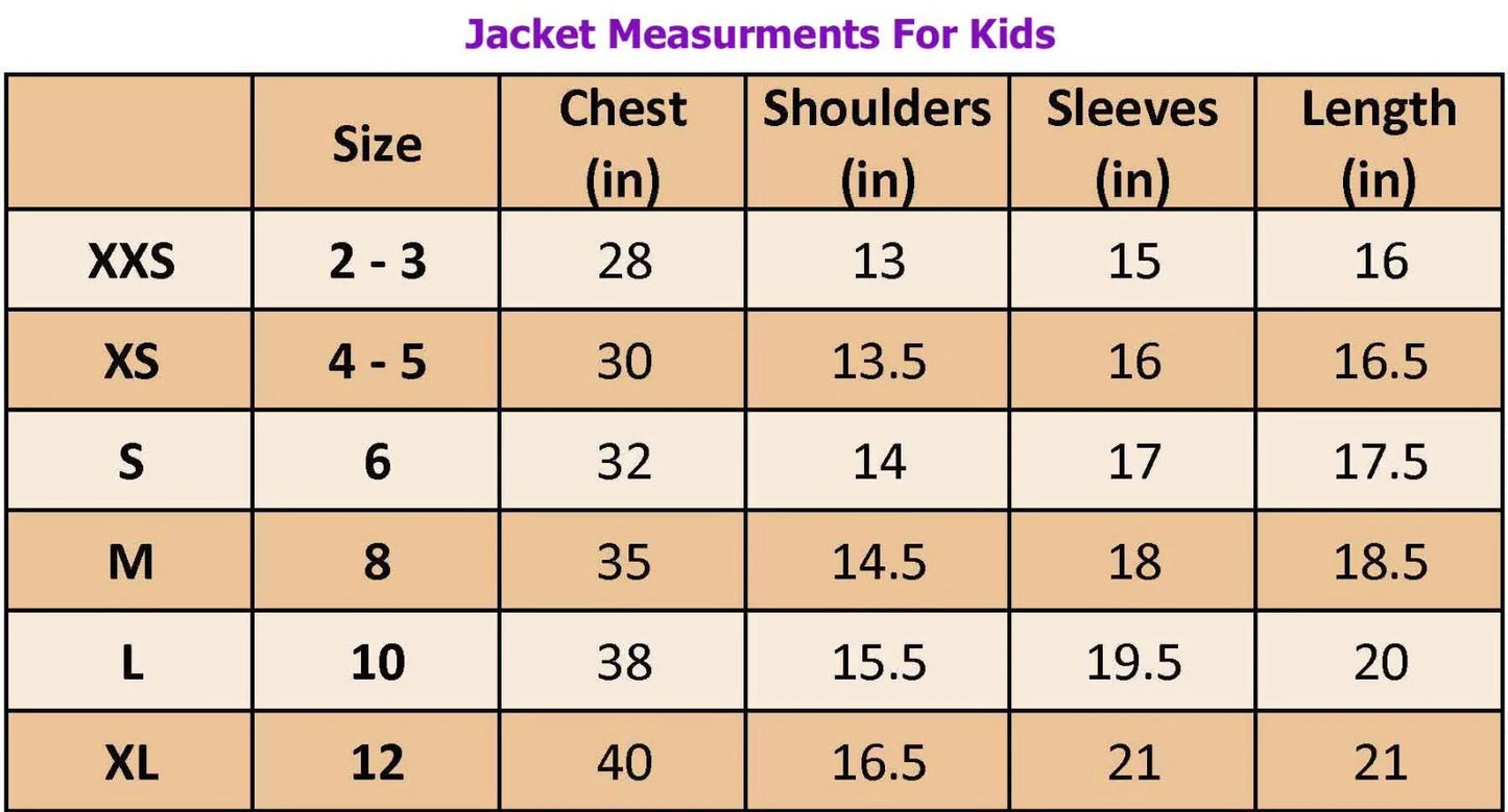 Kids/Teens Leather Jacket American Flag jacket