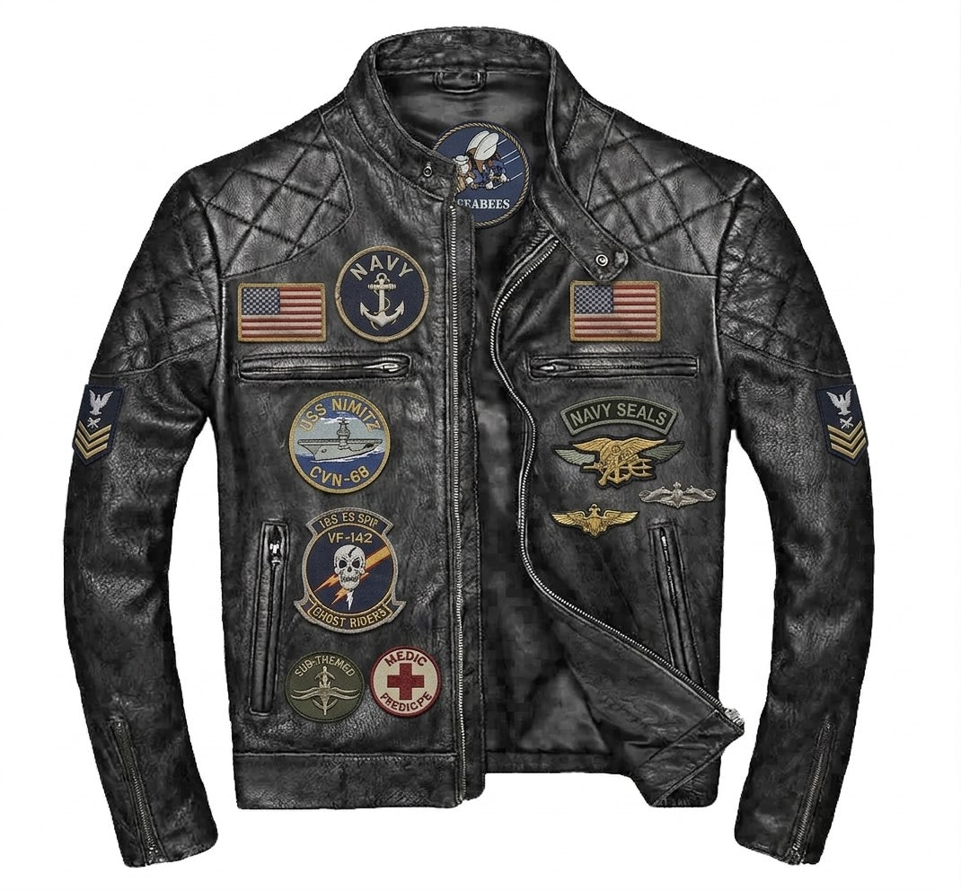 American Navy Choice Leather Jacket