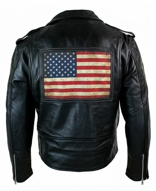 The Leather Biker Jacket for americans gift for him