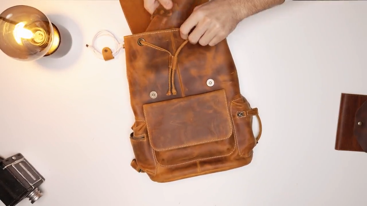 Handcrafted Top Grain Leather Backpack, Weather-Resistant Hiking, Women & Men Purse, Unisex, Vintage Laptop Valley Backpack MegaGearCustom      5 out of 5 stars